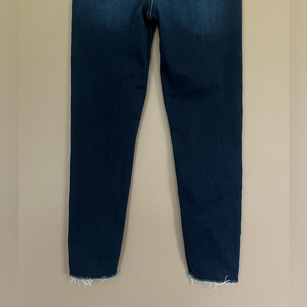 {Vervet} Skinny Jeans with Some Distressing and Raw Hem in Blue - Womens 28 - Picture 6 of 10